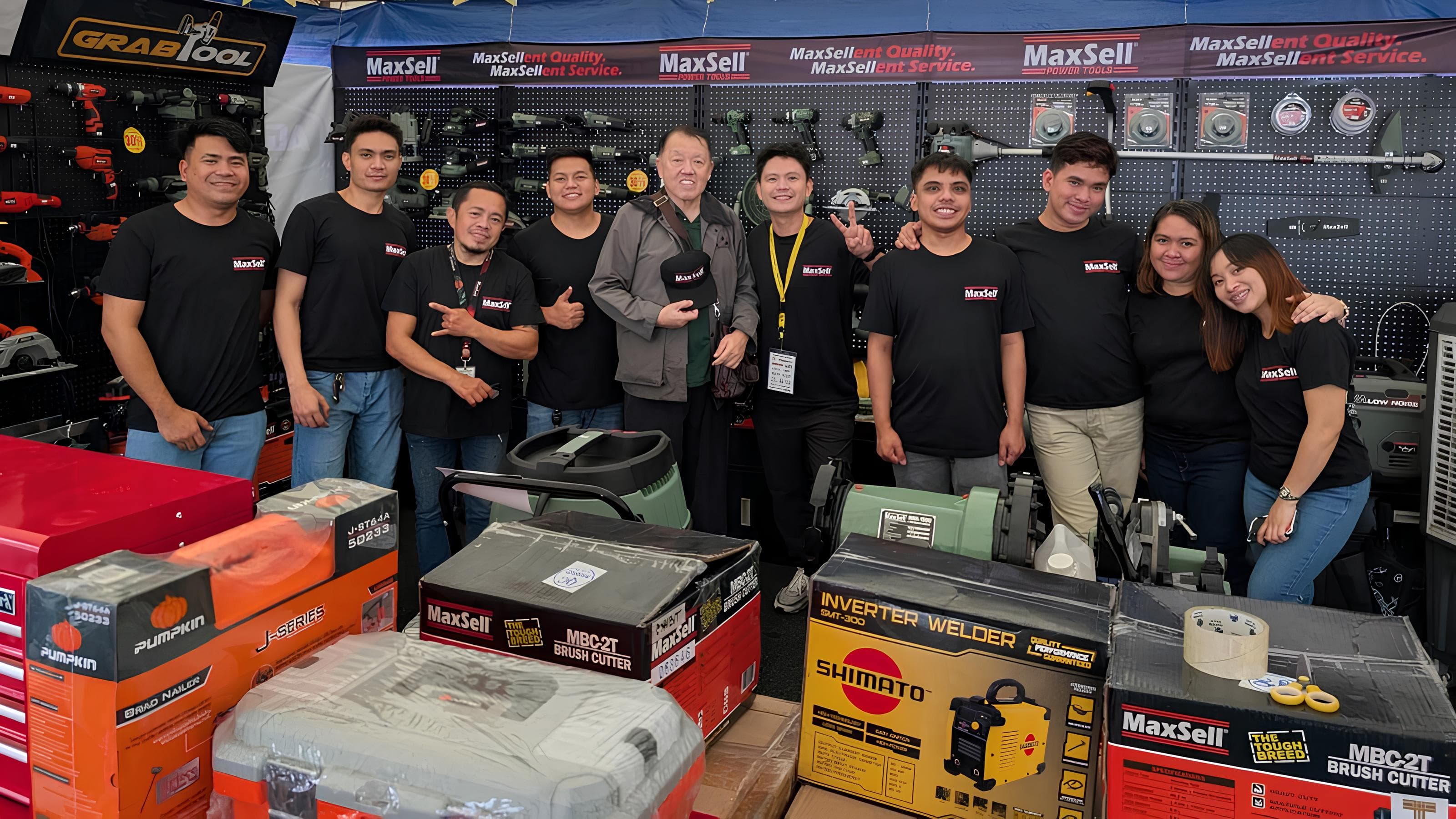 Professional construction team collaborating on site